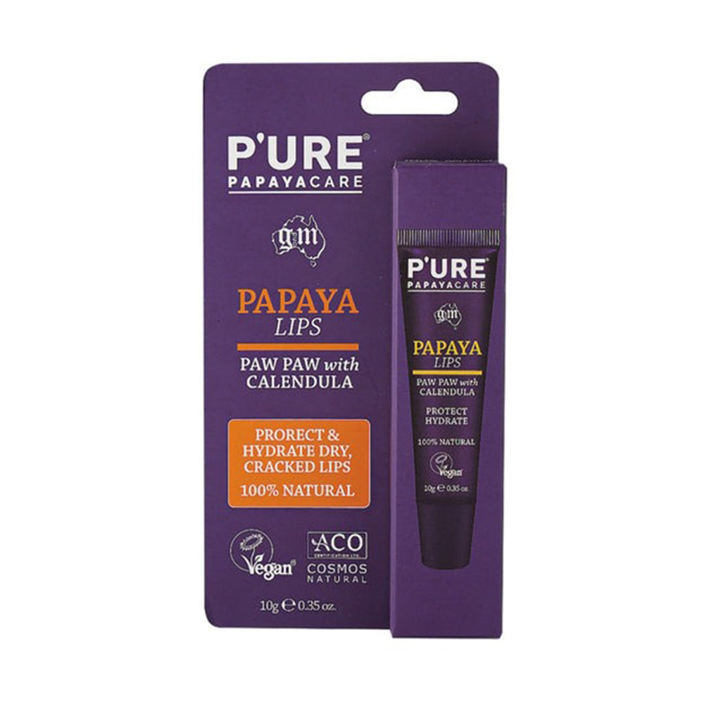 P'URE Papayacare Papaya Lips (Paw Paw with Calendula) 10g