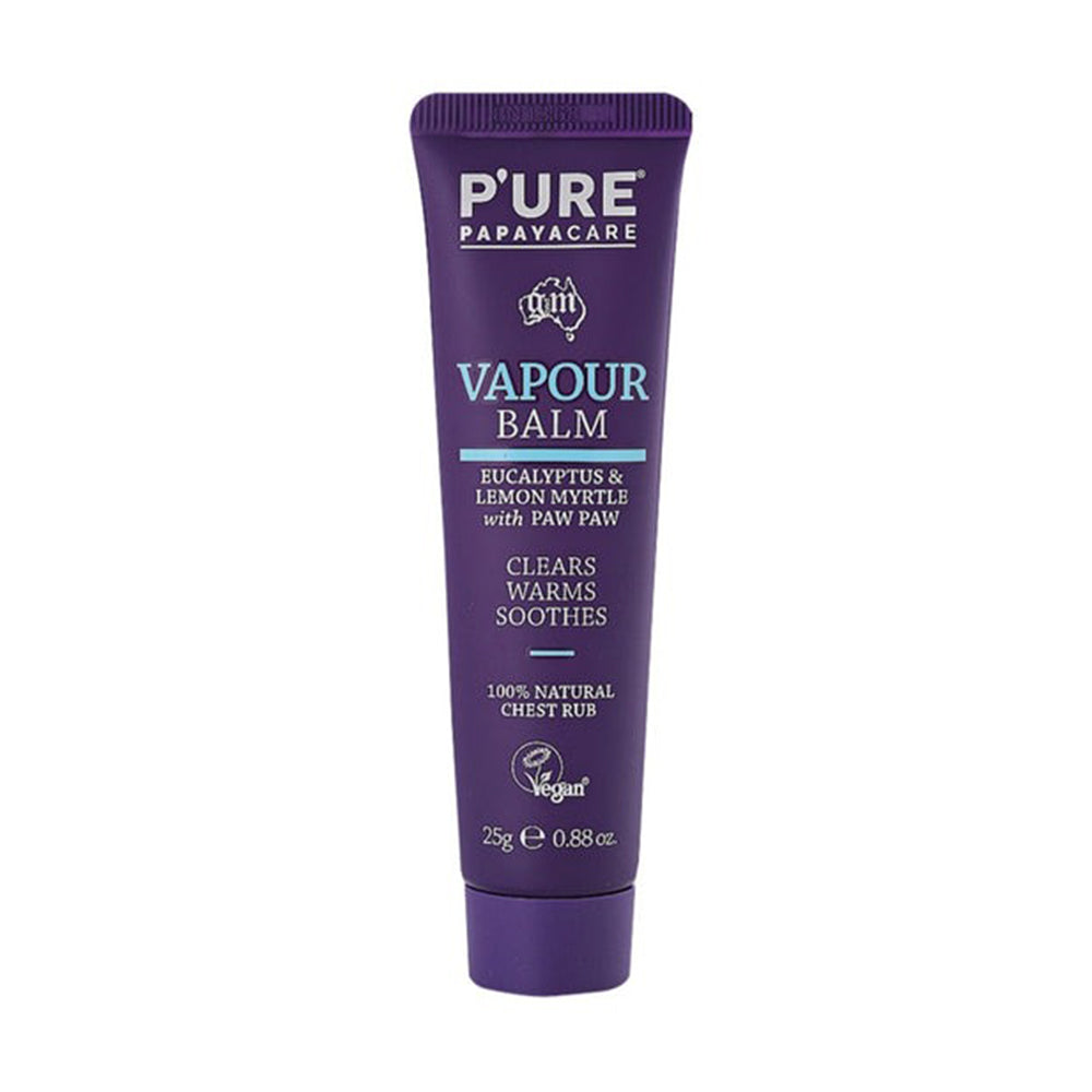 P'URE Papayacare Vapour Balm (Eucalyptus & Lemon Myrtle with Paw Paw) 25g