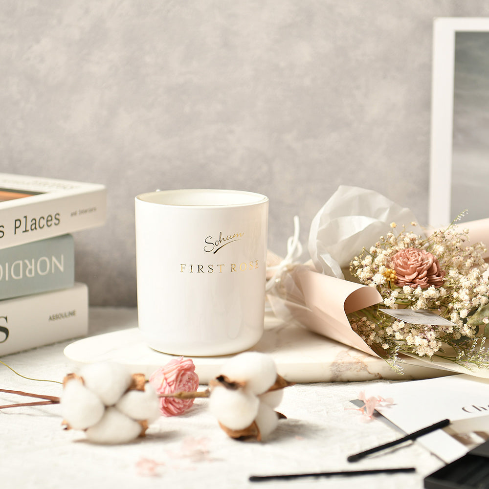 Sohum Eco Wax Candle First Rose 420g