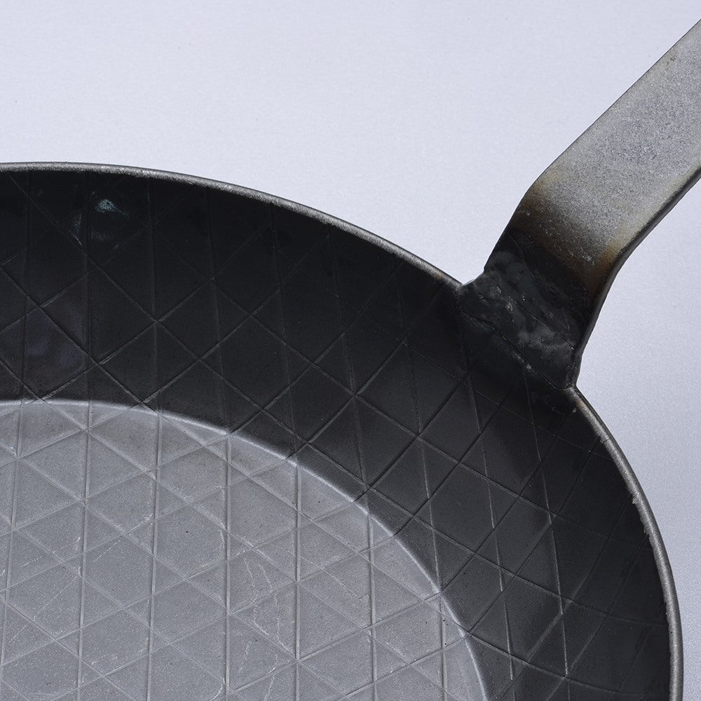 Turk forged iron frying pan,extra high edge,28cm
