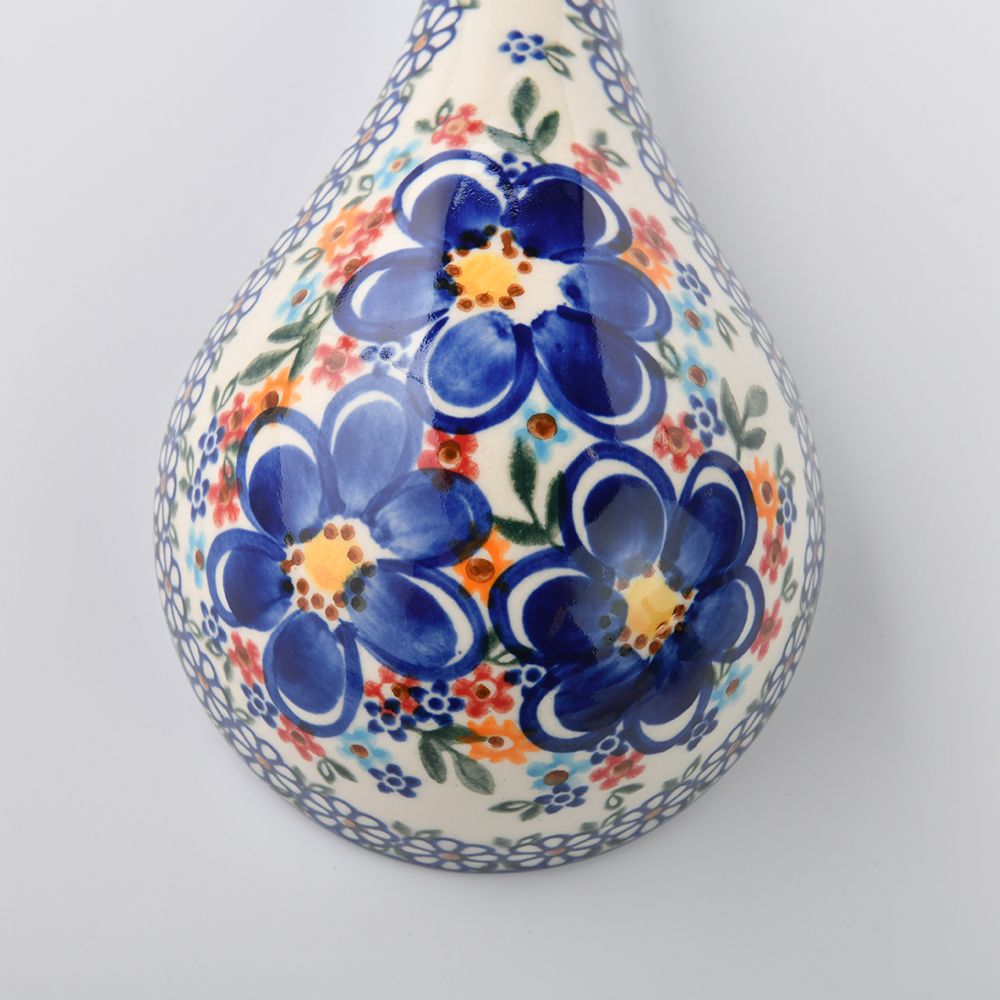 Handmade Polish Pottery Vena ladle spring bouquet Boleslawiec Ceramics