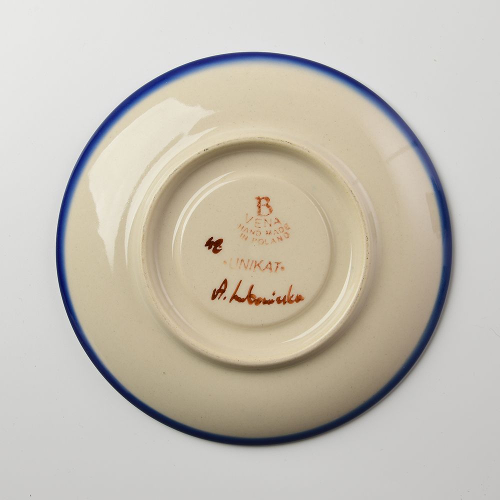 Handmade Polish Pottery Vena cup set 250ml sweet heart Boleslawiec Ceramics