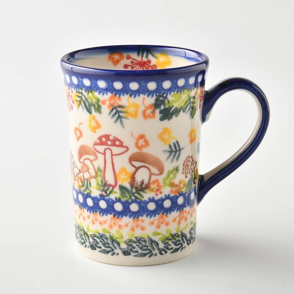 Handmade Polish Pottery Vena can mug 200ml magical spring Boleslawiec Ceramics