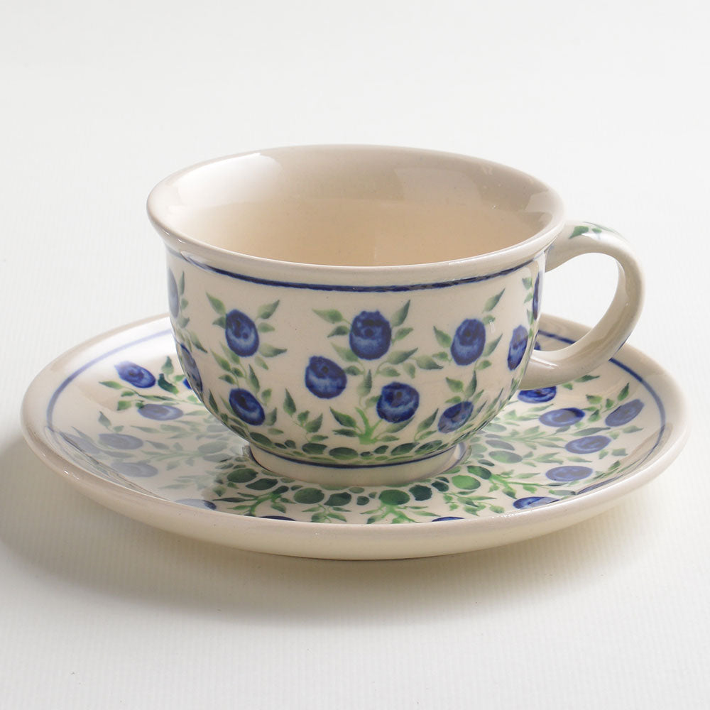 Handmade Polish Pottery Zaklady cup set 220ml flower freedom Boleslawiec Ceramics