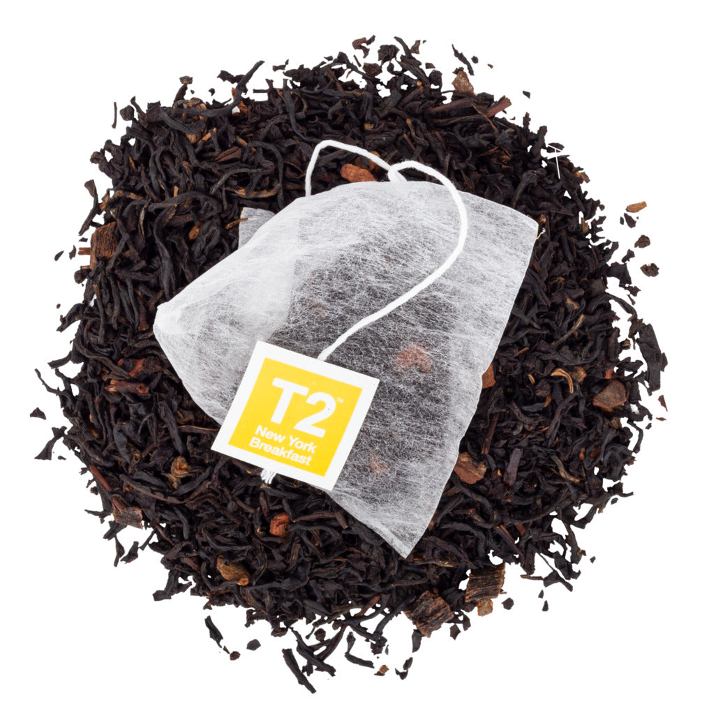 T2 New York Breakfast Tea Bag Cube 25 pack
