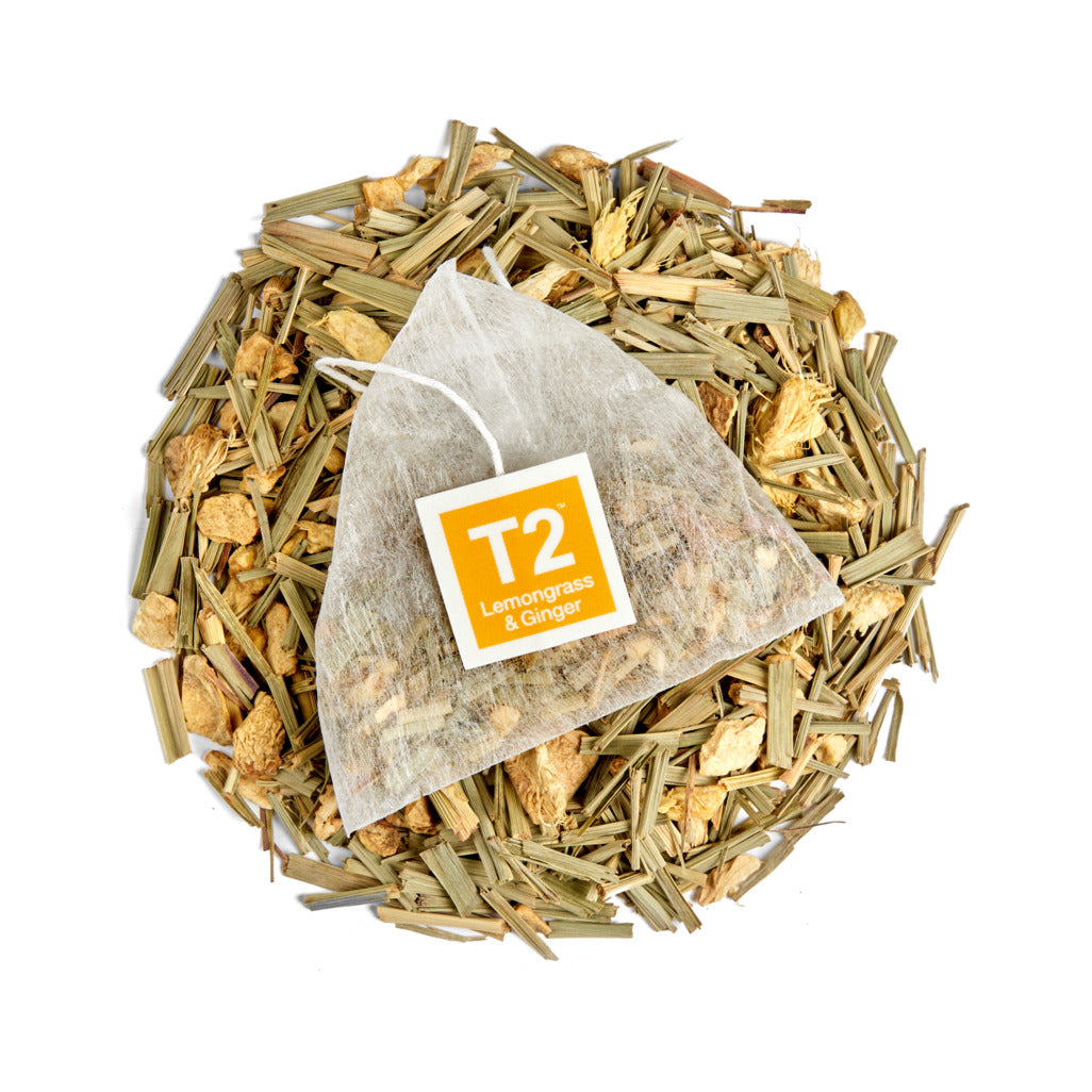 T2 Lemongrass and Ginger Tea Bag Cube 25 pack