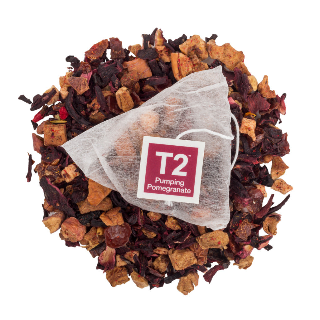 T2 Pumping Pomegranate Teabag Gift Cube 25pack