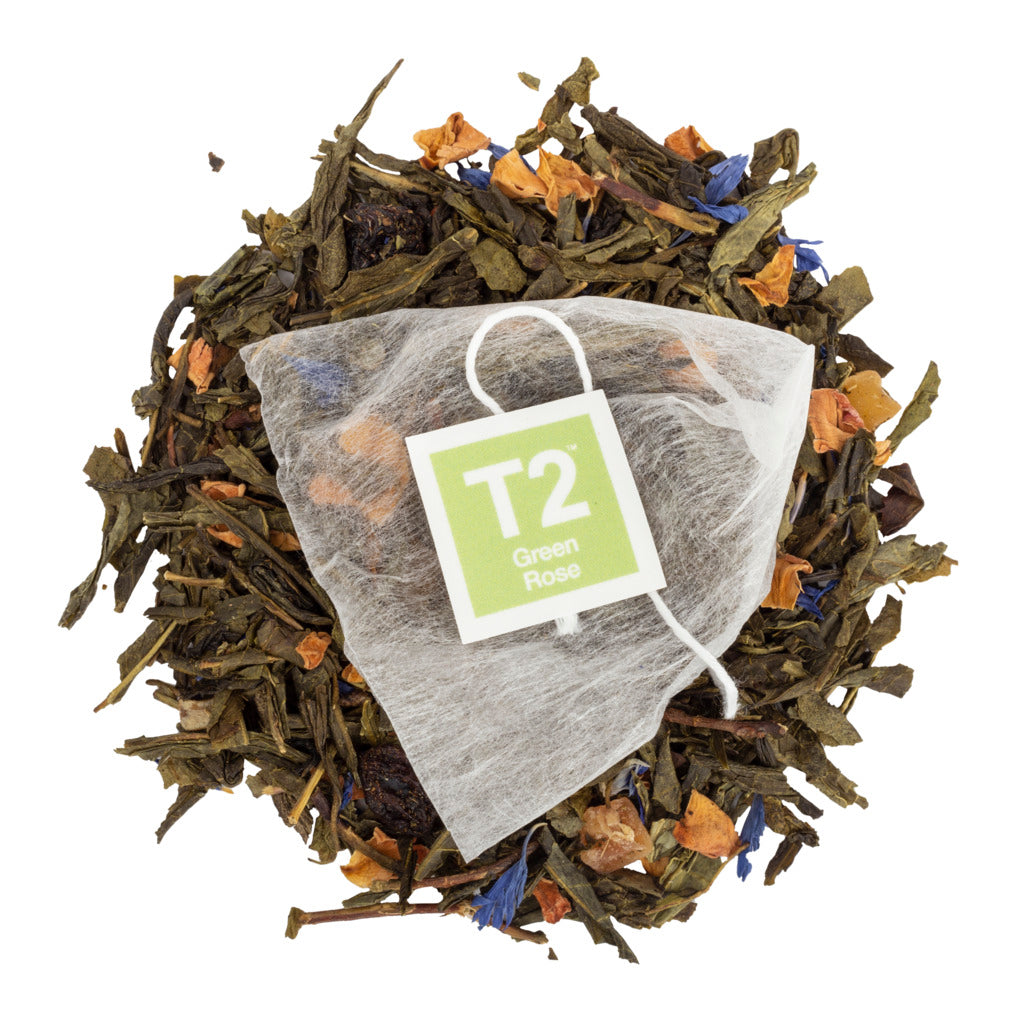 T2 Green Rose Tea Bag Cube 25 pack