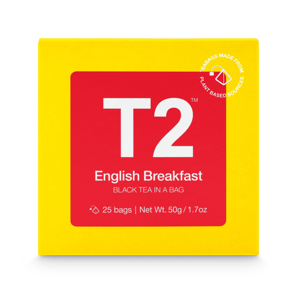 T2 English Breakfast Tea Bag Cube 25 pack