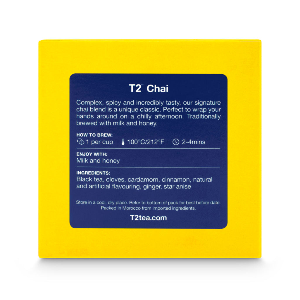 T2 Chai Tea Bag Cube 25 pack