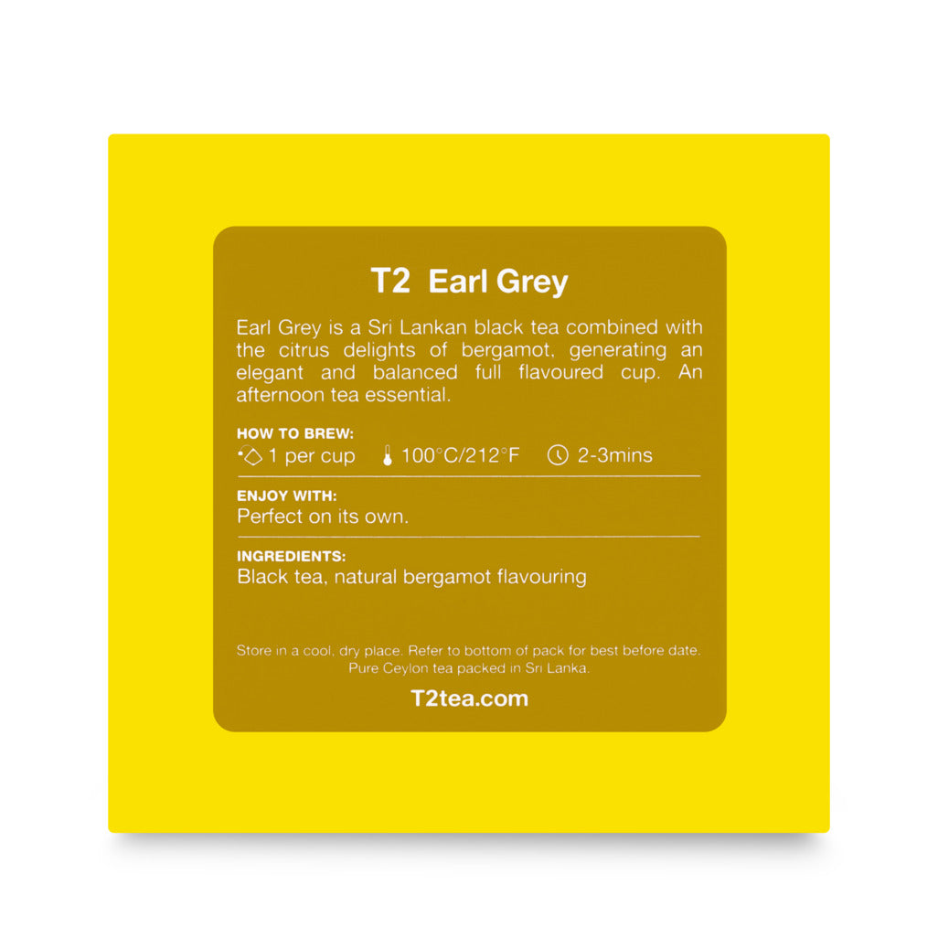 T2 Earl Grey Tea Bag Cube 25 pack