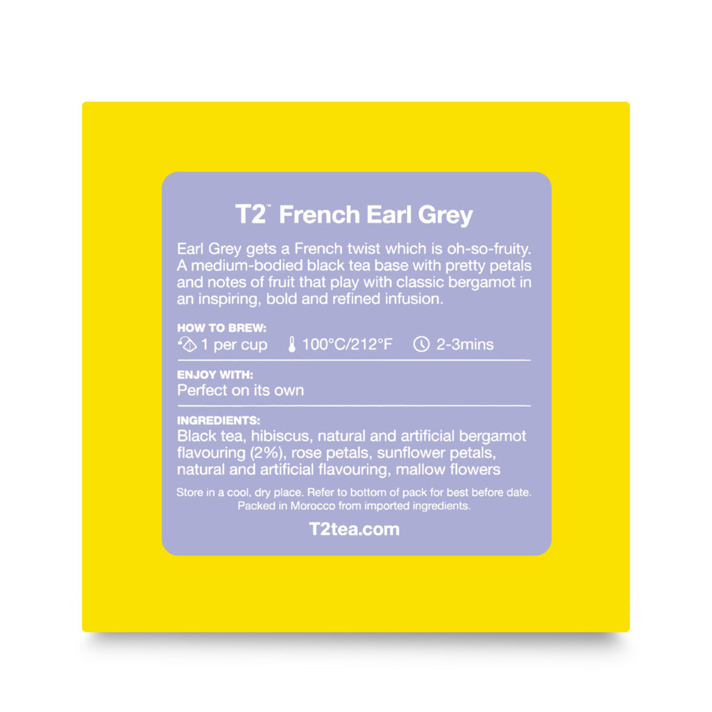 T2 French Earl Grey Tea Bag Cube 25 pack