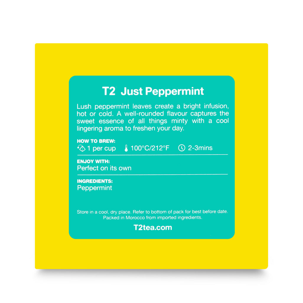 T2 Just Peppermint Tea Bag Cube 25 pack