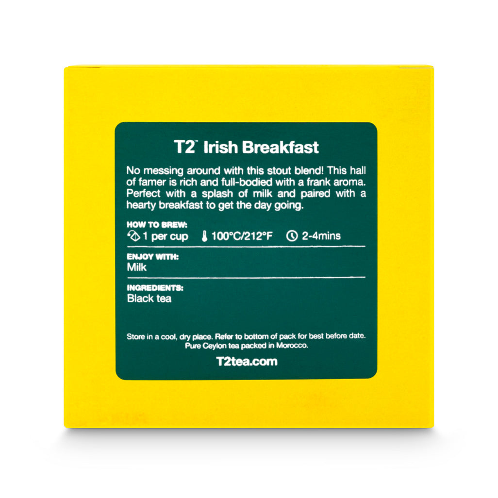 T2 Irish Breakfast Tea Bag Cube 25pack