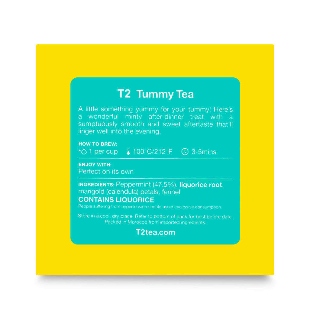 T2 Tummy Tea Tea Bag Cube 25 pack