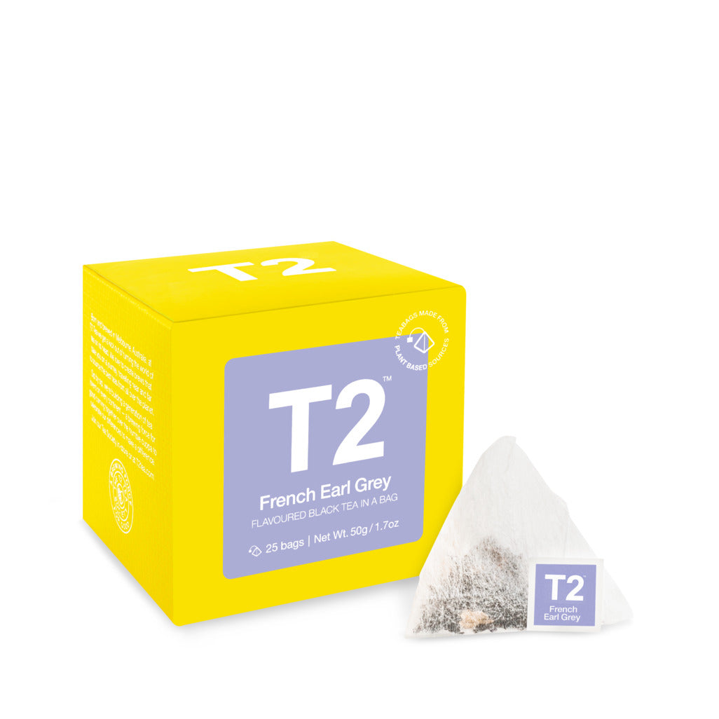 T2 French Earl Grey Tea Bag Cube 25 pack