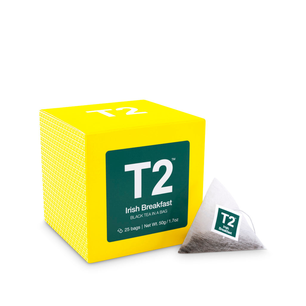 T2 Irish Breakfast Tea Bag Cube 25pack