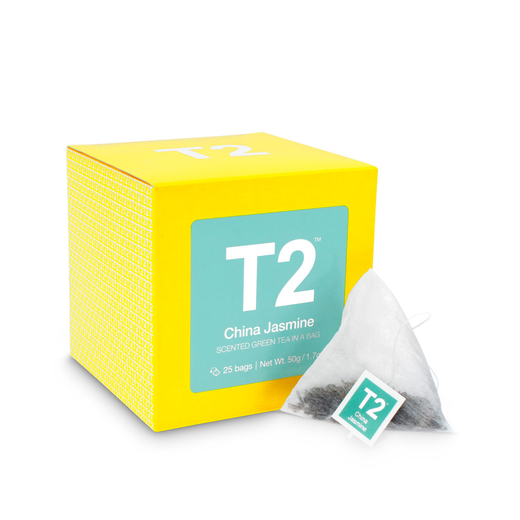 T2 China Jasmine Tea Bag Cube 25 pack