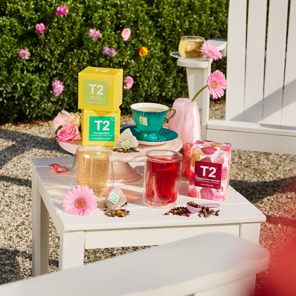 T2 Green Rose Tea Bag Cube 25 pack