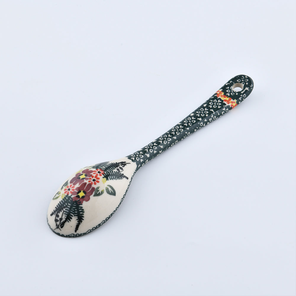 Handmade Polish Pottery Cerraf spoon verdant whisper Boleslawiec Ceramics