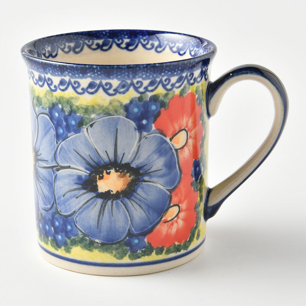 Handmade Polish Pottery Cerraf coffee mug 300ml violet nectar Boleslawiec Ceramics