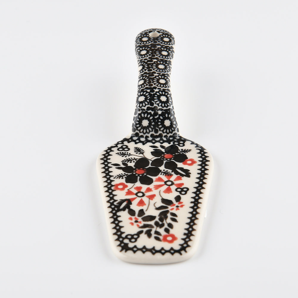 Handmade Polish Pottery Manufaktura cake server midnight christmas Boleslawiec Ceramics