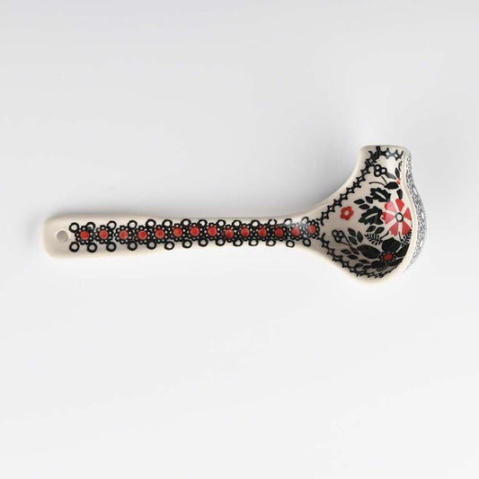 Handmade Polish Pottery Manufaktura sauce ladle midnight christmas Boleslawiec Ceramics