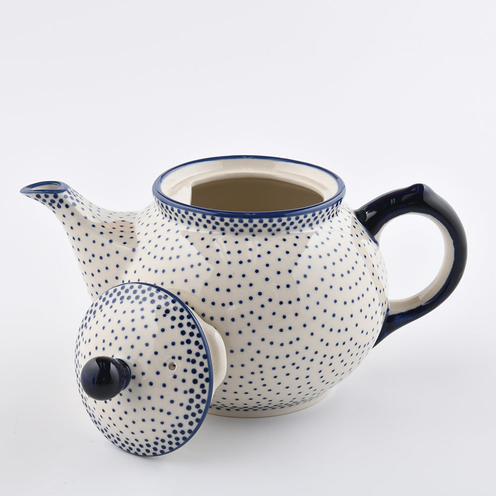 Handmade Polish Pottery Manufaktura teapot 965ml pure dots Boleslawiec Ceramics