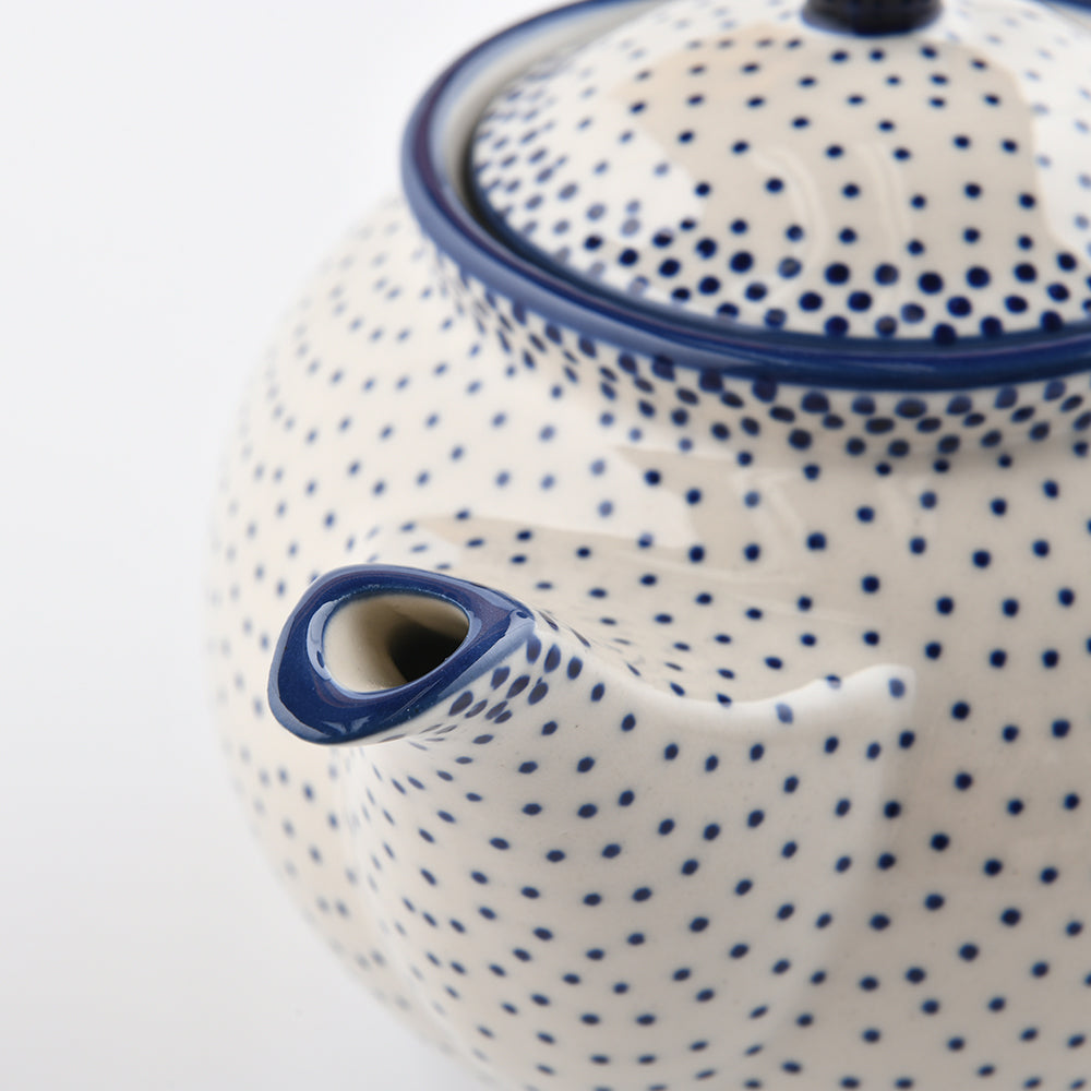 Handmade Polish Pottery Manufaktura teapot 965ml pure dots Boleslawiec Ceramics