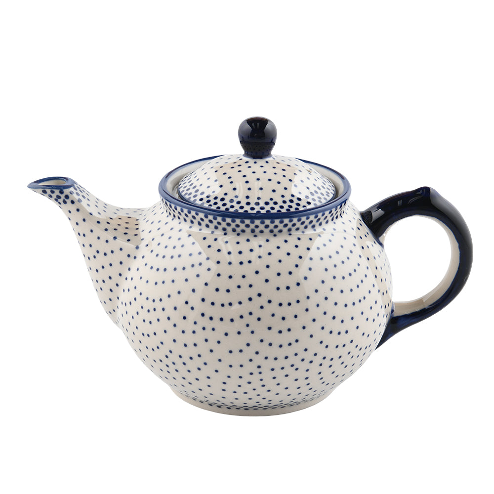 Handmade Polish Pottery Manufaktura teapot 965ml pure dots Boleslawiec Ceramics