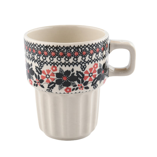Handmade Polish Pottery Manufaktura mug 425ml midnight christmas Boleslawiec Ceramics