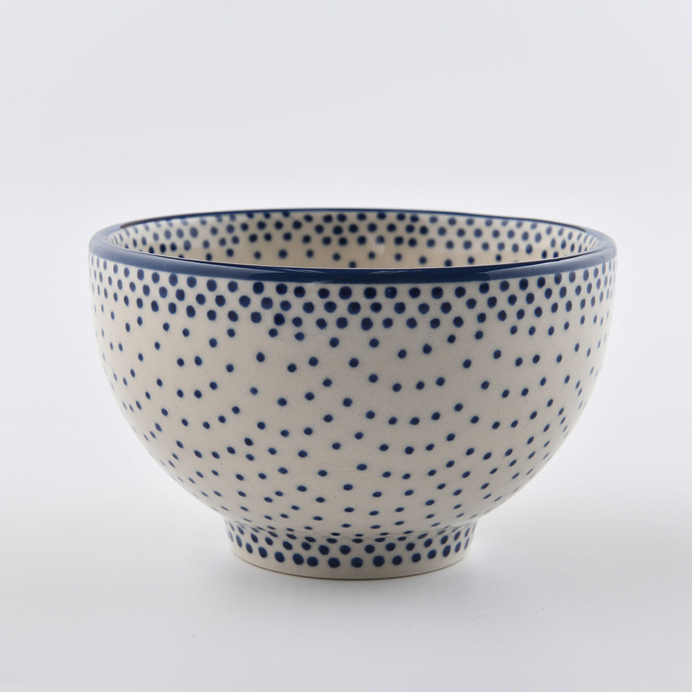Handmade Polish Pottery Manufaktura rice bowl 10.5cm pure dots Boleslawiec Ceramics