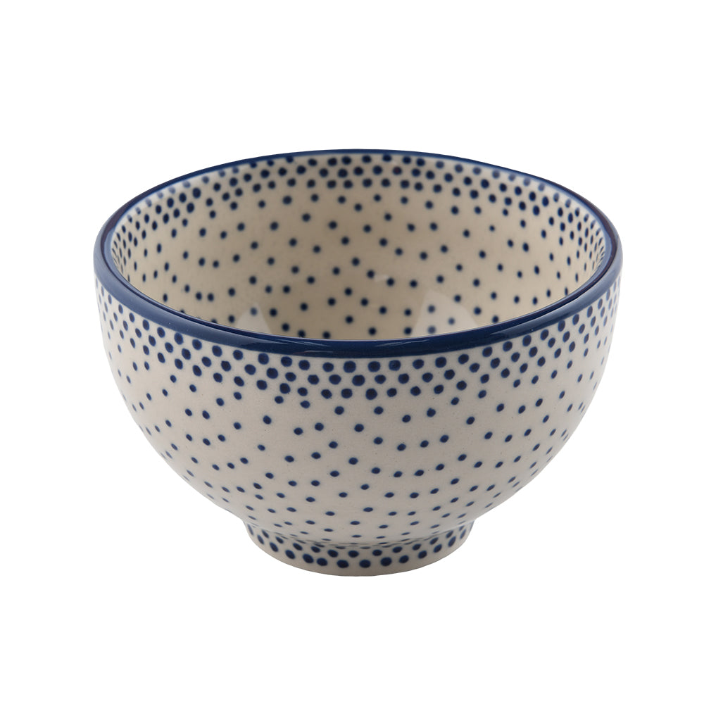 Handmade Polish Pottery Manufaktura rice bowl 10.5cm pure dots Boleslawiec Ceramics