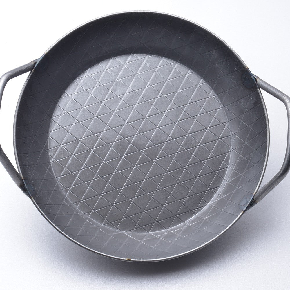 Turk forged iron serving pan with two grips,extra high edge,24cm