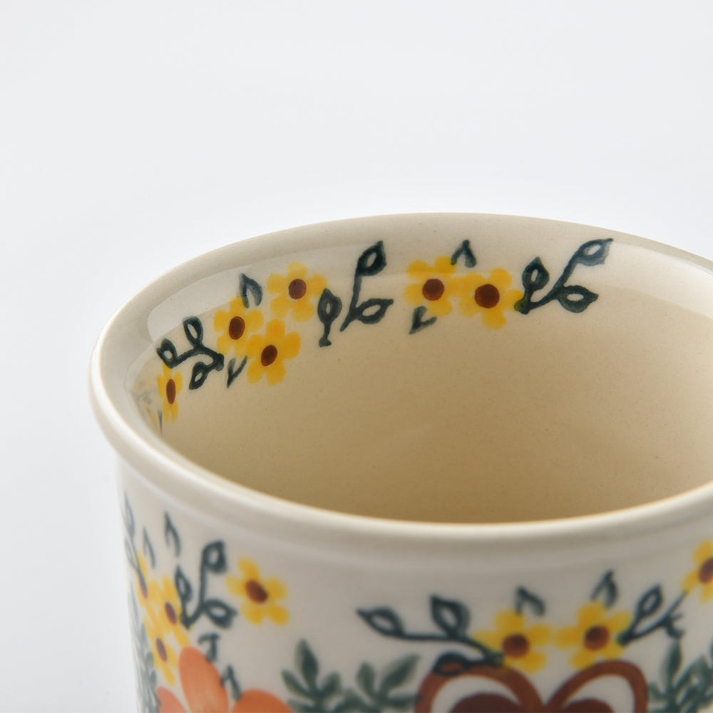 Handmade Polish Pottery Vena cup set 250ml osmanthus fall Boleslawiec Ceramics