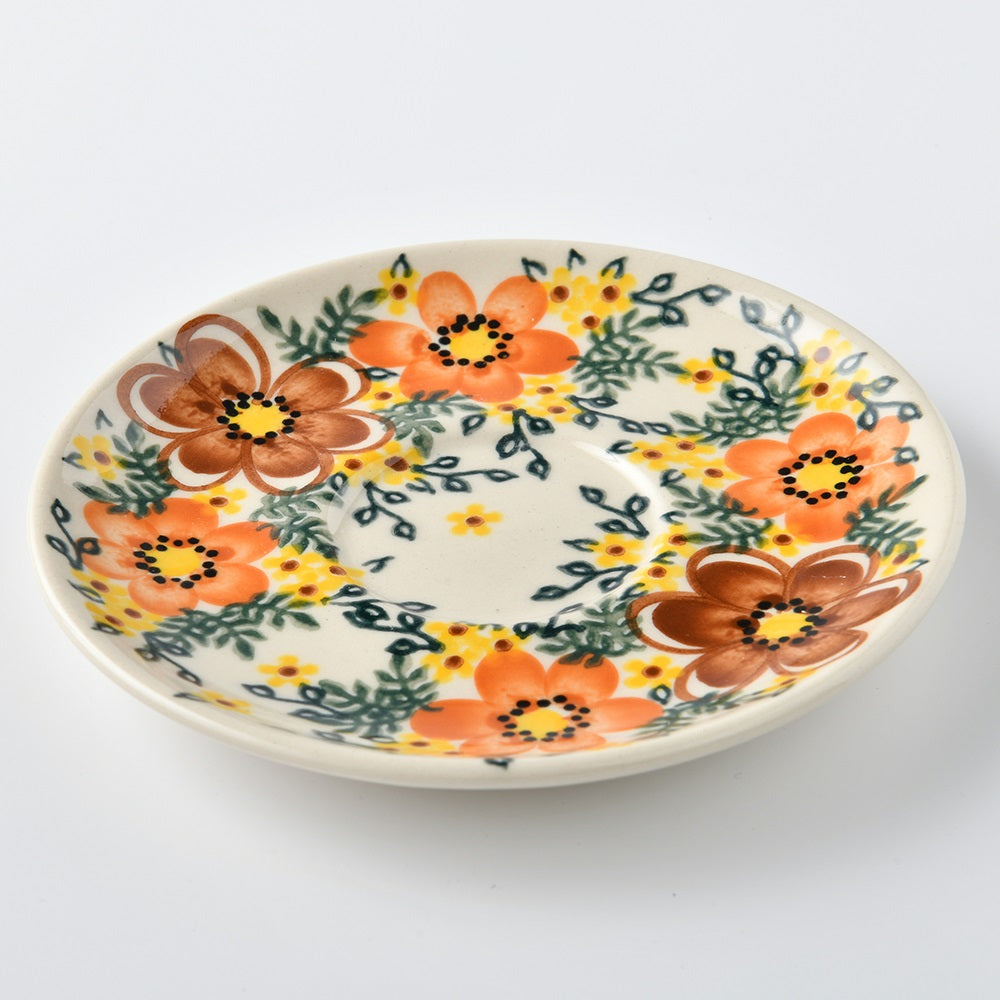 Handmade Polish Pottery Vena cup set 250ml osmanthus fall Boleslawiec Ceramics