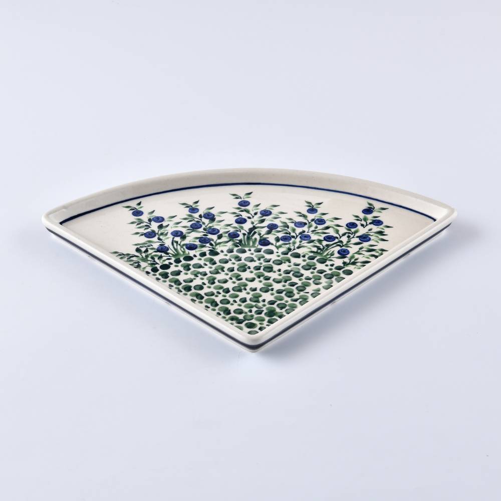 Handmade Polish Pottery Zaklady pizza plate,serving plate,20cm flower freedom Boleslawiec Ceramics