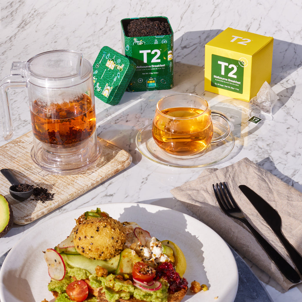 T2 Melbourne Breakfast Tea Bag Cube 25 pack